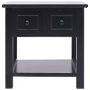 vidaXL Sidebord svart 40x40x40 cm keisertre