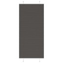  plisségardin sort 95x200 cm Stoff Bredde 94,4 Polyester
