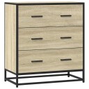  Skjenk sonoma eik 68x35x76 cm konstruert tre og metall 8721102840296