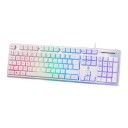 Deltaco WK75 Gaming Tastatur med RGB-belysning Nordisk Layout Hvit