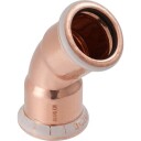 Geberit Mapress 18 mm 45° Bøy Kobber Rørdel med Pressindikator