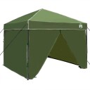 vidaXL Pop-up markise telt grønn 250 x 250 cm stoff