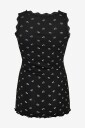 Zizzi   Singlet mLiv S/L Aop Top   Svart