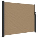  Uttrekkbar sidemarkise gråbrun 160x300 cm 4004319