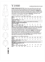 Vogue 1860 - Kjole og topp A5 (6-8-10-12-14)