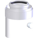 Kobling med målepunkter lengde 250 PPS/ALU white 80/125 mm 250 mm