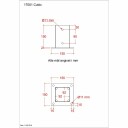 Plus Stolpefot Cubic Med Skruer Ral 9005 Svart