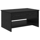 vidaXL Kaffebord Svart eik 80 x 50.5 x 41.5 cm Konstruert tre
