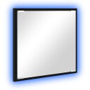  LED Baderom Speil Svart Eik 40x8.5x37 cm Konstruert Tre