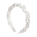 By Lyko Wrinkled Diadem White Satin