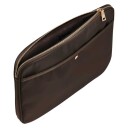 Fan Palm Brown Nylon Laptop Sleeve