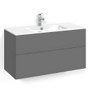 Macro Design Crown Plain Servantskap 2 Skuff - med Light Servant Antrasitt / 100cm 14