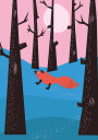 Winter Fox Plakat Plakat / 50x70cm