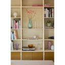 Vase Glas Rosa/hvid 2 st