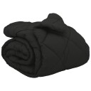 vidaXL Vinter Dynen Svart 200 x 220 cm Mikrofiber