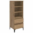 vidaXL Høyskap Artisan eik 40 x 36 x 110 cm Konstruert tre