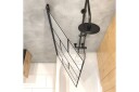 Knutby Dusjvegg 75x125 cm - Svart