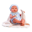 Asi Pablo Babydokke Med Klær Og Teppe 43 cm Fra 3 År Blå