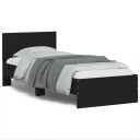 vidaXL Sengeramme med hodegavl svart 90x200 cm konstruert tre 8721012239753