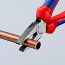 Knipex 160mm Kombinasjonstang med Blå/Røde Håndtak