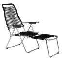 Fiam Spaghetti solstol i svart aluminium