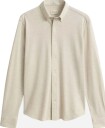 Gant Jersey pique stretch shirt M beige herre
