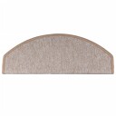 vidaXL Trappematter 10 stk 65x28 cm lysebrun