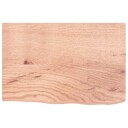 vidaXL Vegghylle lysebrun 60x40x2 cm behandlet heltre eik