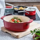 Kitchenaid Støpejernsgryte oval 30 cm/5,6 liter empire red