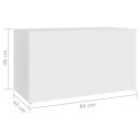 vidaXL Oppbevaringskiste hvit 84x42x46 cm konstruert tre