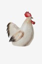 Wikholm Form Rooster And Hen S 2 Beige