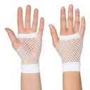 Boland Party Partners 80-talls fingerløse nettinghansker korte hvite One size 02981