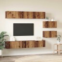  TV benksett 8 pcs Gammelt tre 60 x 30 x 35 cm Konstruert tre