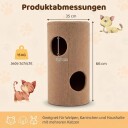 Northix 2-Etasjers Kattehus Med Sisalmatte Og Koselig Skjulested