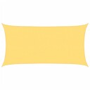 vidaXL Solseil HDPE Rektangulært 2x4 m Beige