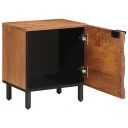  Nattbordskap Brun 40 x 33 x 46 cm Massiv mango tre