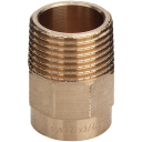 10 stk Messing loddeovergangsnippel 10 mm x 3/8"