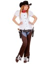 Hvit Bavarian/Oktoberfest Kostymebluse til Dame