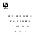 Vallejo Stencils Soviet Numbers WWII 1/35