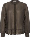 Soft Rebels Srrachel Frill Shirt   Brown   XXL