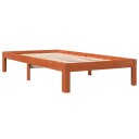 vidaXL Sengeramme brun 90x200 cm heltre furu 8721012361768