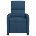 vidaXL Recliner Blå Stoff