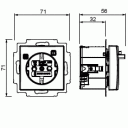 ABB Saga 3120EUC-916 innsats med jordfeilbryter