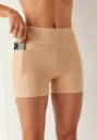 Bubbleroom Pocket Biker Shorts Beige XS