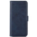 INCOVER iPhone 14 Kunstskinn Flip Deksel m. Kortholder - Blå