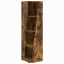 vidaXL Hjørneskap 27,5x27x102cm Konstruert tre Røkt eik