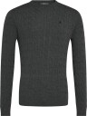 Morris Merino Cable Oneck   GREY   XXL