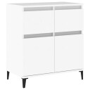 vidaXL Skjenk hvit 60x35x70 cm konstruert tre