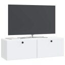  Vegghengt TV skap 98 x 31 x 30 cm Hvit Konstruert tre