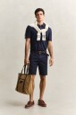 Solblekede chinoshorts EVENING BLUE 36